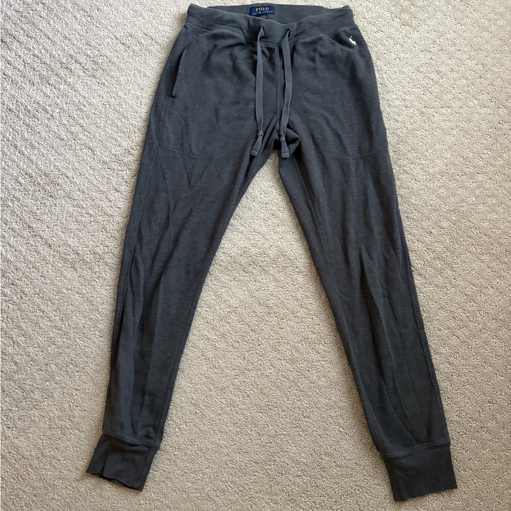 Polo Ralph Lauren waffle sweat pants joggers size medium